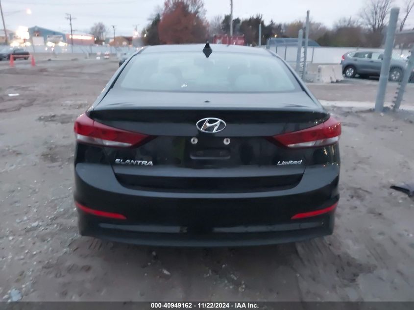 2017 Hyundai Elantra Limited VIN: 5NPD84LF4HH155635 Lot: 40949162