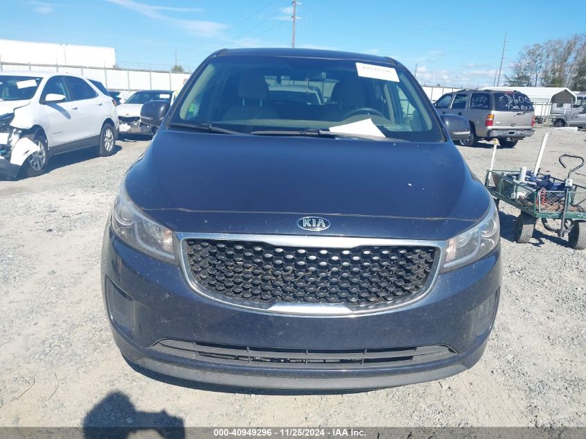 2017 Kia Sedona Lx VIN: KNDMB5C13H6306924 Lot: 40949296