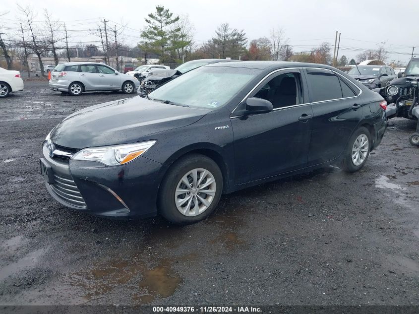 VIN 4T1BD1FK4FU166580 2015 Toyota Camry, Hybrid LE no.2