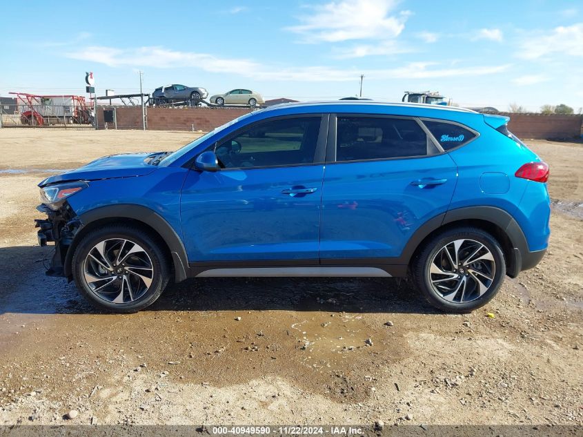 2021 Hyundai Tucson Sport VIN: KM8J33ALXMU301603 Lot: 40949590