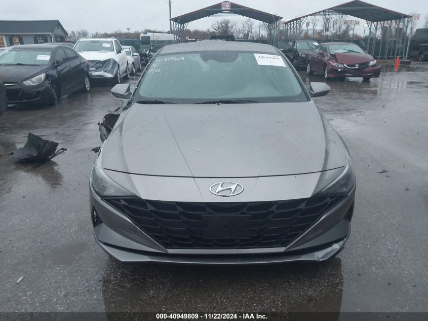 2022 Hyundai Elantra Hybrid Blue VIN: KMHLM4AJ7NU014666 Lot: 40949809