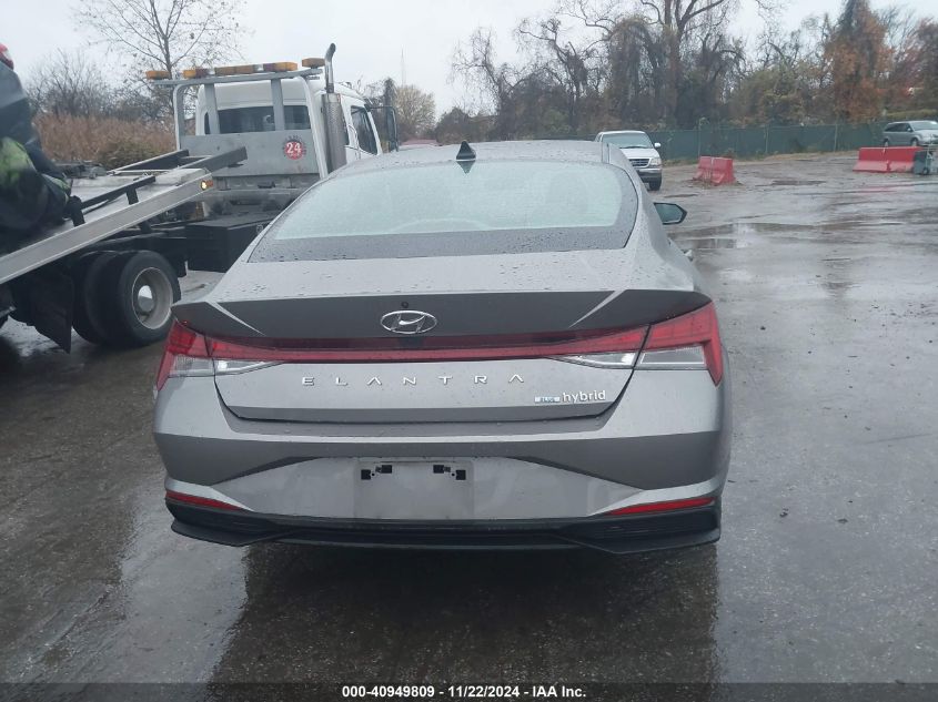 2022 Hyundai Elantra Hybrid Blue VIN: KMHLM4AJ7NU014666 Lot: 40949809