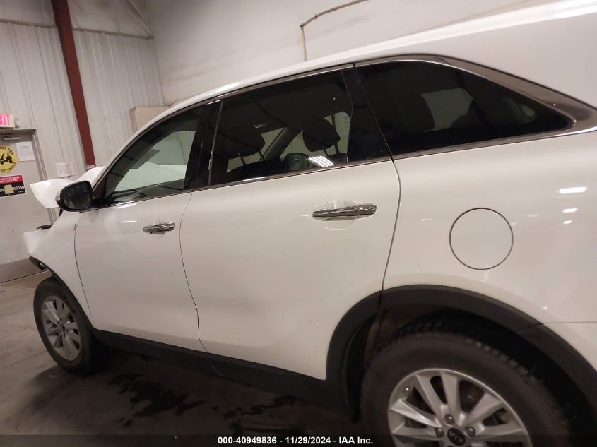 2019 Kia Sorento 2.4L L VIN: 5XYPG4A38KG611322 Lot: 40949836