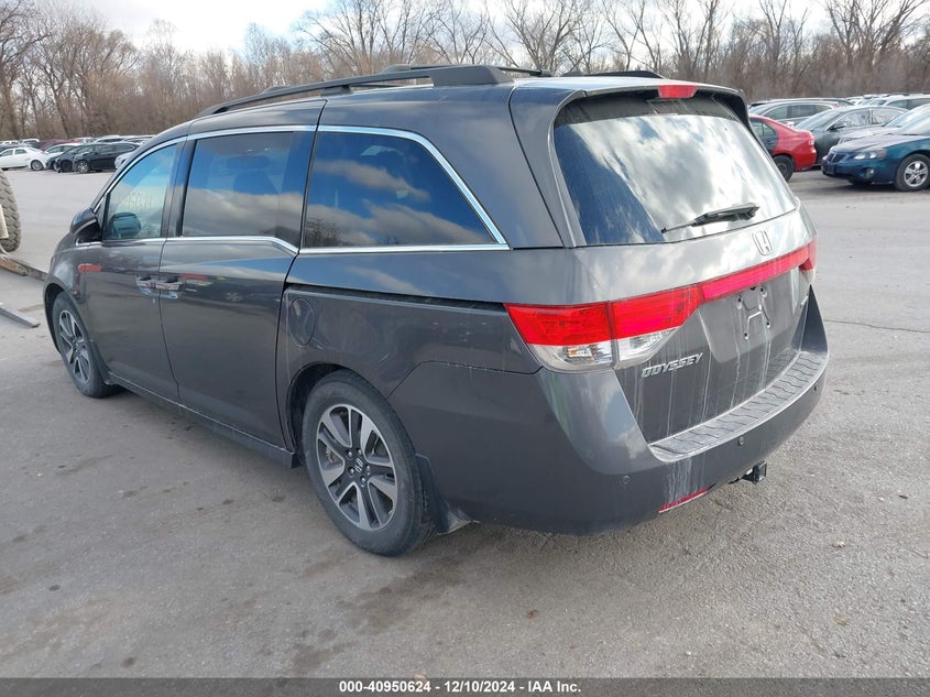 Vin: 5fnrl5h9xgb036174, lot: 41440420, honda odyssey touring/touring elite 20163
