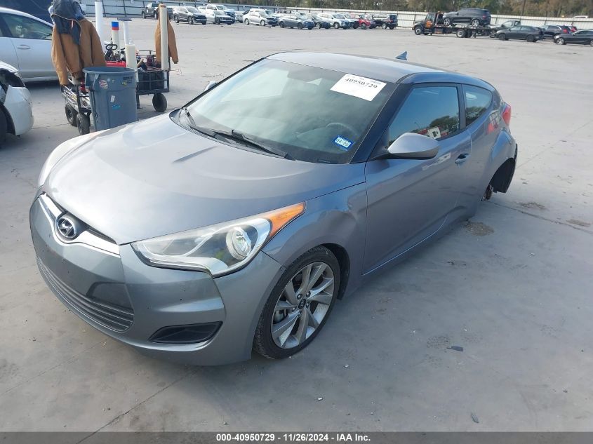 2016 Hyundai Veloster VIN: KMHTC6AD0GU277481 Lot: 40950729