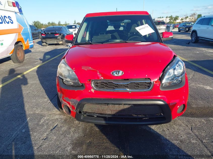 2012 Kia Soul + VIN: KNDJT2A69C7374676 Lot: 40950775