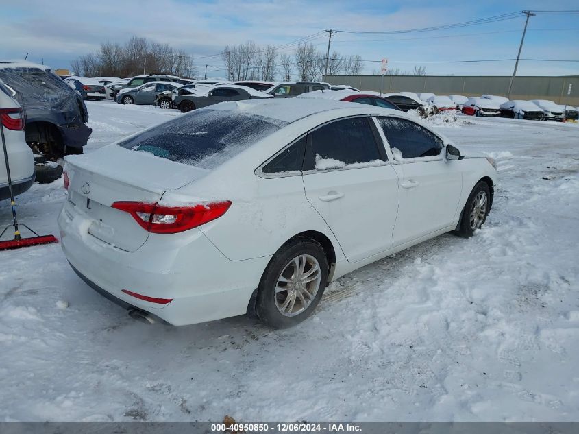 VIN 5NPE24AF6HH437350 2017 Hyundai Sonata, SE no.4