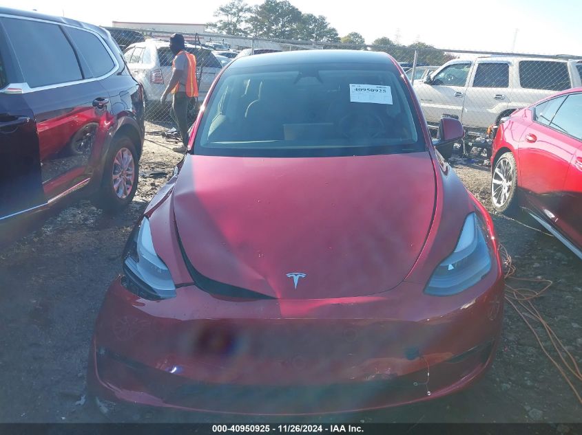 2024 Tesla Model Y Long Range Dual Motor All-Wheel Drive/Rwd VIN: 7SAYGDED7RA310226 Lot: 40950925