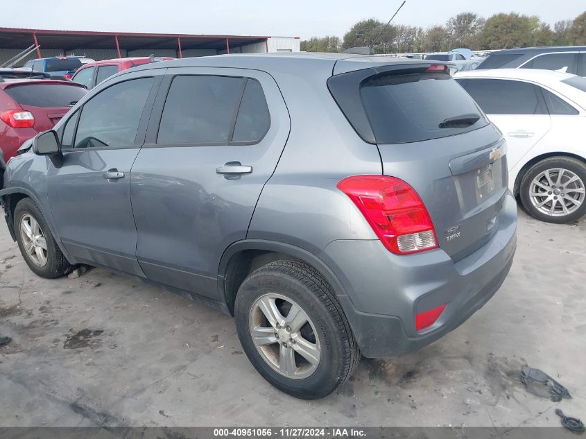 VIN 3GNCJKSB9LL153978 2020 Chevrolet Trax, Fwd Ls no.3