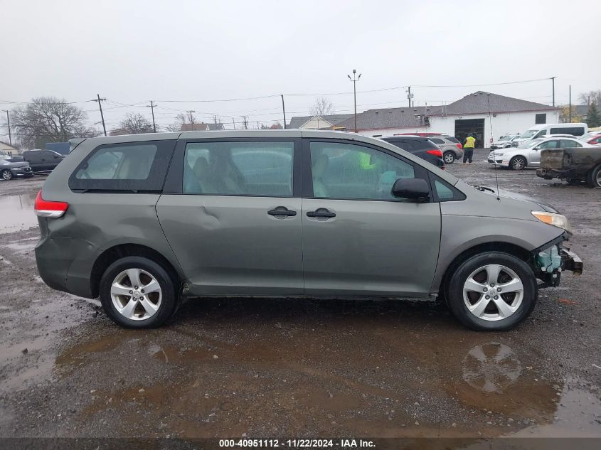 2011 Toyota Sienna Base V6 VIN: 5TDZK3DC1BS017039 Lot: 40951112