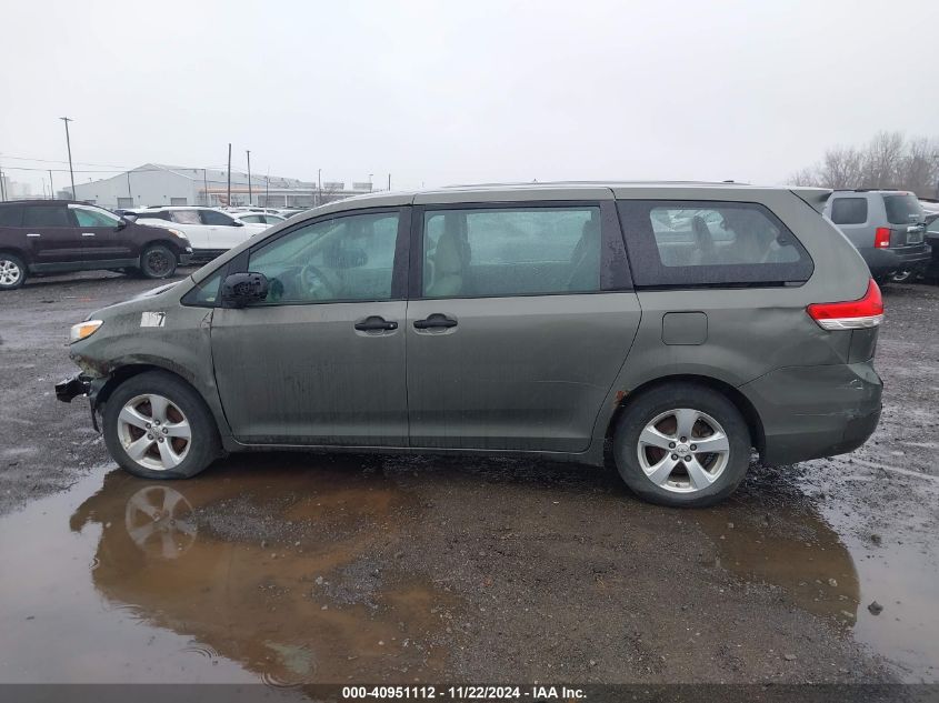 2011 Toyota Sienna Base V6 VIN: 5TDZK3DC1BS017039 Lot: 40951112