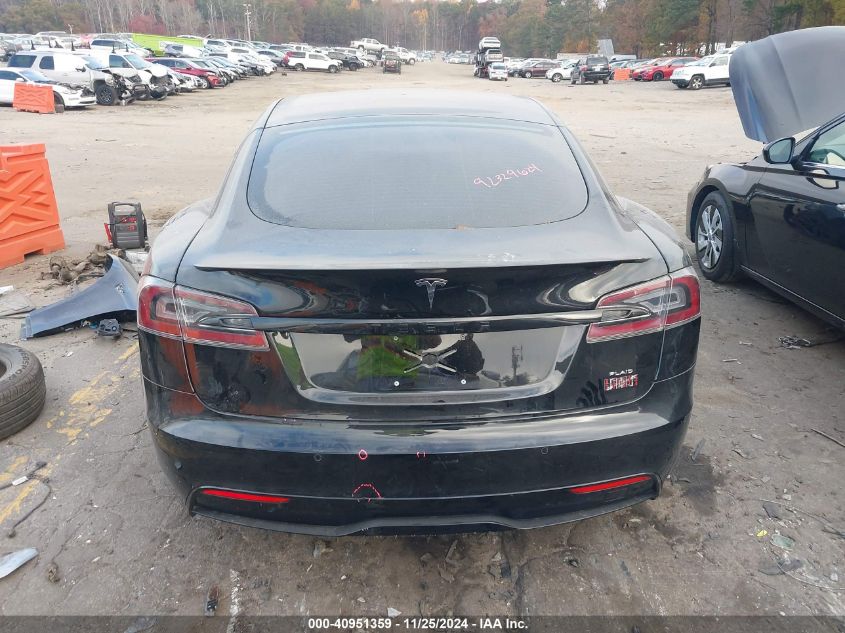 2022 Tesla Model S Plaid Tri Motor All-Wheel Drive VIN: 5YJSA1E6XNF460235 Lot: 40951359