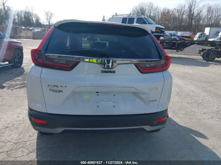 2022 Honda Cr-V Awd Touring VIN: 7FARW2H91NE027466 Lot: 40951537