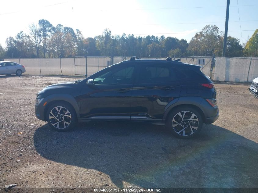 2022 Hyundai Kona Limited VIN: KM8K53A30NU823656 Lot: 40951797