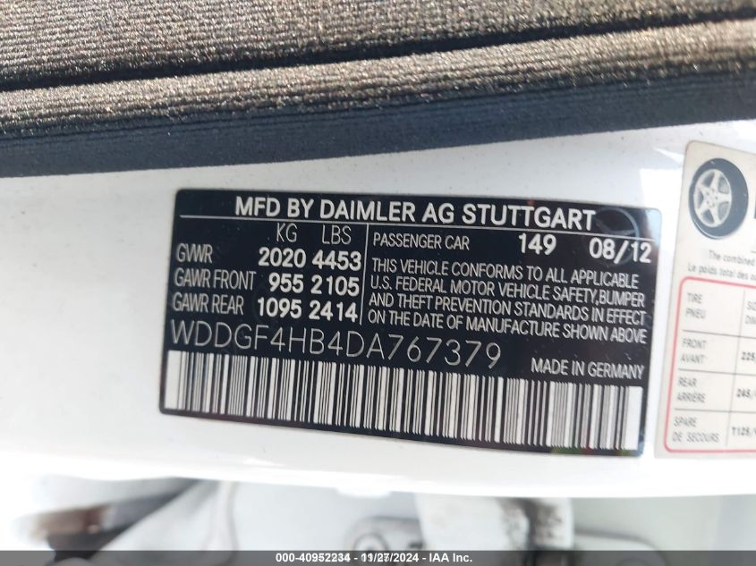 VIN WDDGF4HB4DA767379 2013 Mercedes-Benz C 250, Lux... no.9