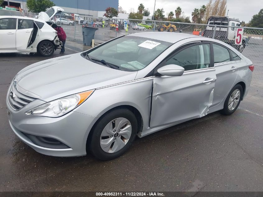 2014 Hyundai Sonata Gls VIN: 5NPEB4AC2EH828853 Lot: 40952311