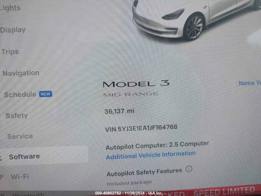 VIN 5YJ3E1EA1JF164768 2018 Tesla Model 3, Long Rang... no.7