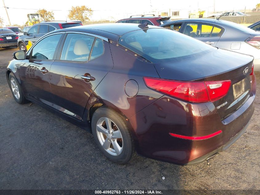 VIN 5XXGM4A70FG466170 2015 KIA Optima, LX no.3