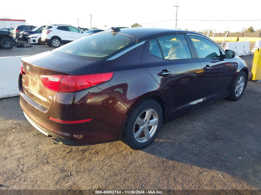 VIN 5XXGM4A70FG466170 2015 KIA Optima, LX no.4