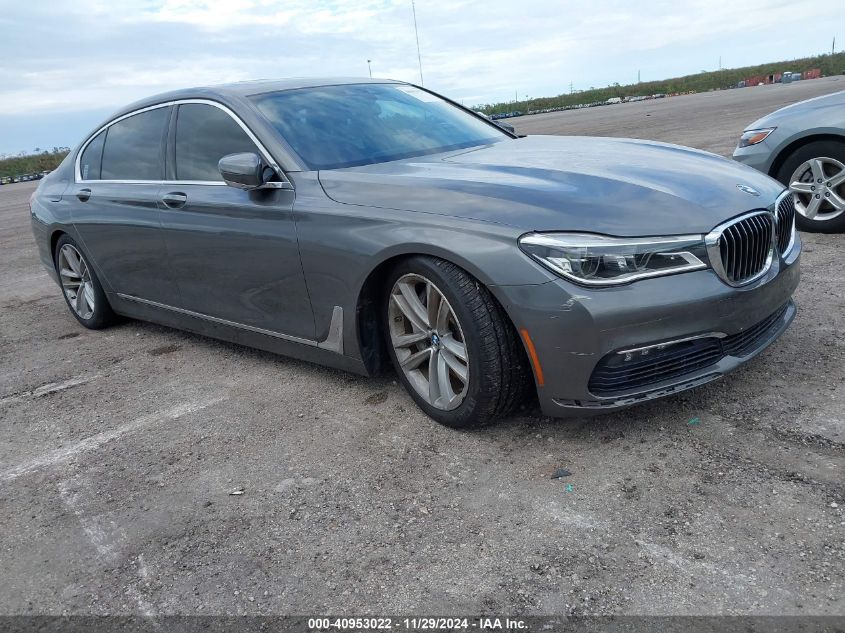 VIN WBA7F0C53HGM21456 2017 BMW 7 Series, 750I no.1