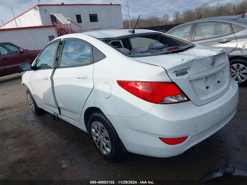 VIN KMHCT4AE5GU115388 2016 Hyundai Accent, SE no.3