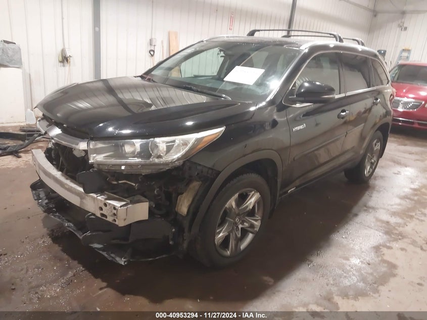 2017 TOYOTA HIGHLANDER HYBRID LIMITED PLATINUM - 5TDDGRFH8HS031312