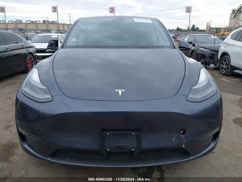 2022 Tesla Model Y Long Range Dual Motor All-Wheel Drive VIN: 7SAYGDEEXNF535584 Lot: 40953355