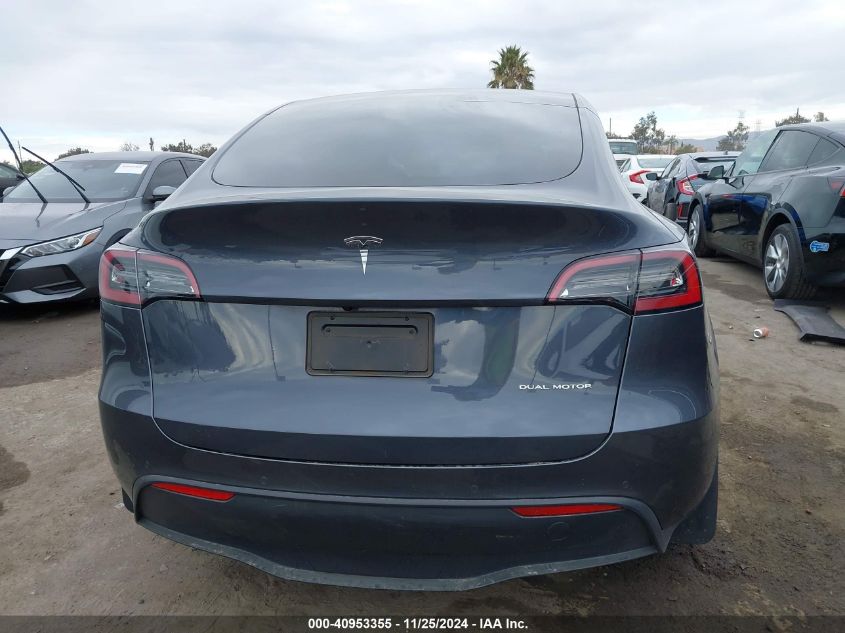 2022 Tesla Model Y Long Range Dual Motor All-Wheel Drive VIN: 7SAYGDEEXNF535584 Lot: 40953355