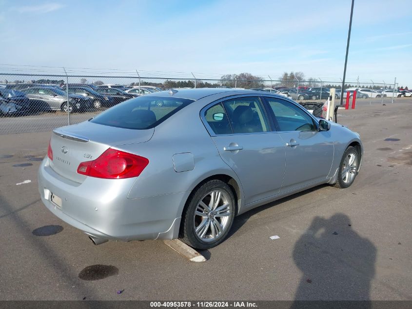 VIN JN1CV6ARXDM354544 2013 INFINITI G37X no.4