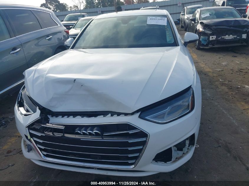 2020 AUDI A4 PREMIUM 40 TFSI FRONT-WHEEL DRIVE S TRONIC - WAUGMAF48LA049588