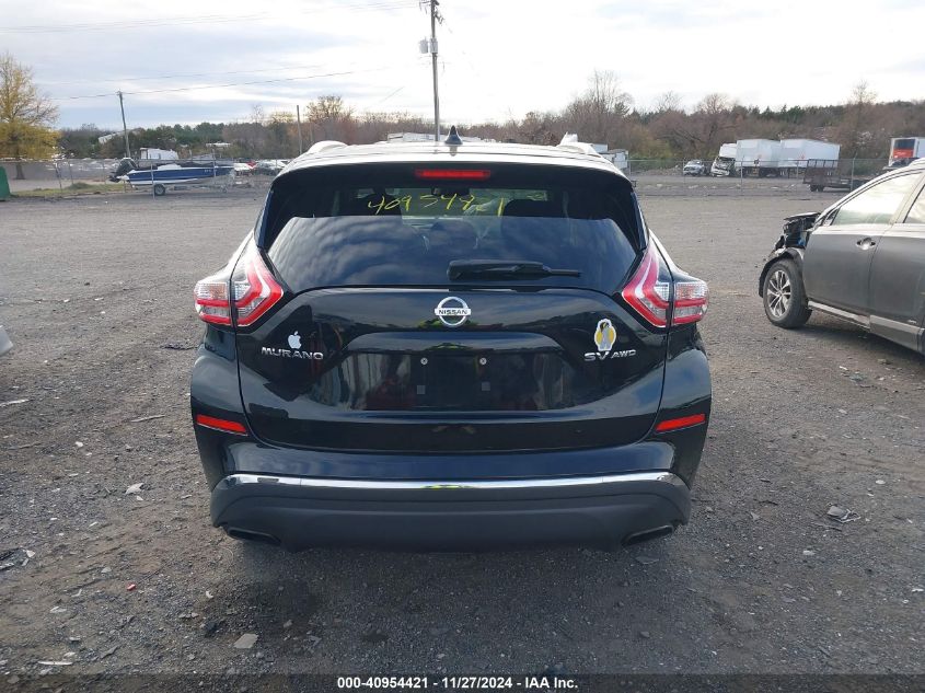 2018 Nissan Murano Sv VIN: 5N1AZ2MH8JN105360 Lot: 40954421