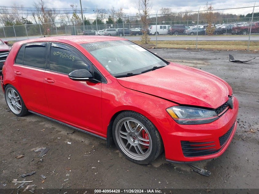 2017 VOLKSWAGEN GOLF GTI AUTOBAHN 4-DOOR/S 4-DOOR/SE 4-DOOR/SPORT 4-DOOR - 3VW447AU0HM049303