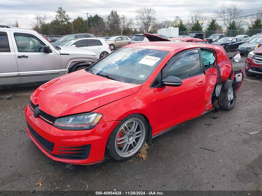 2017 VOLKSWAGEN GOLF GTI AUTOBAHN 4-DOOR/S 4-DOOR/SE 4-DOOR/SPORT 4-DOOR - 3VW447AU0HM049303