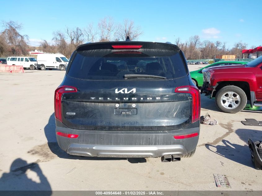 2022 Kia Telluride S VIN: 5XYP6DHC5NG235076 Lot: 40954648