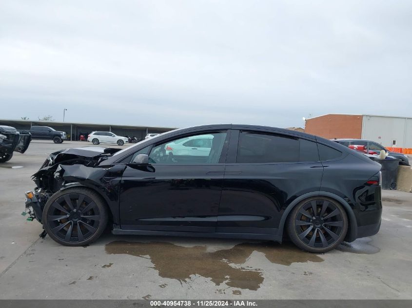 2023 Tesla Model X Plaid Tri Motor All-Wheel Drive VIN: 7SAXCBE63PF376320 Lot: 40954738