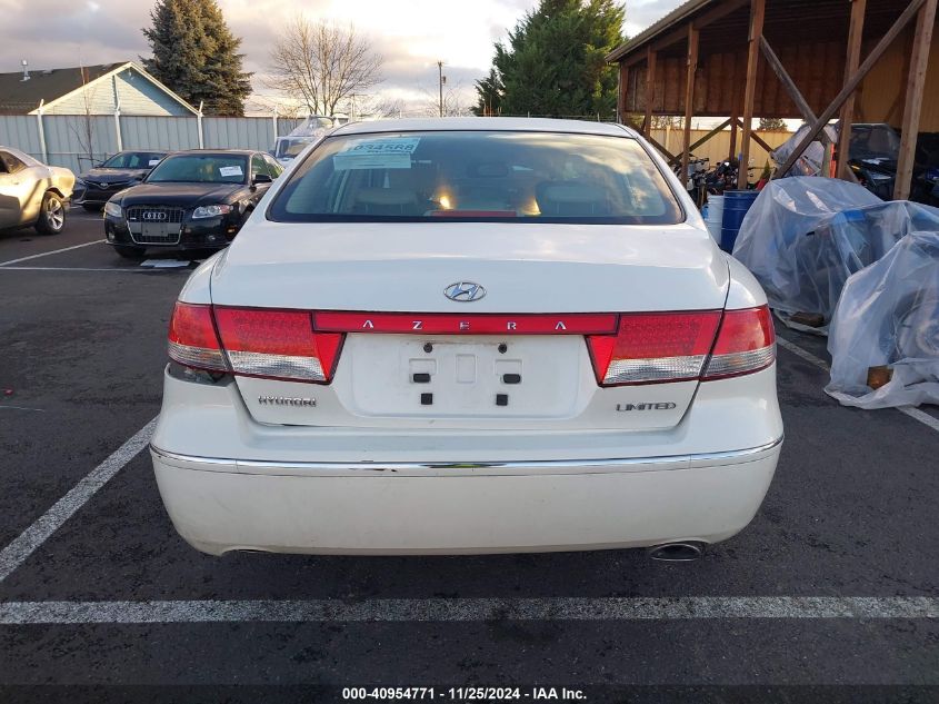 2006 Hyundai Azera Limited/Se VIN: KMHFC46F16A099074 Lot: 40954771