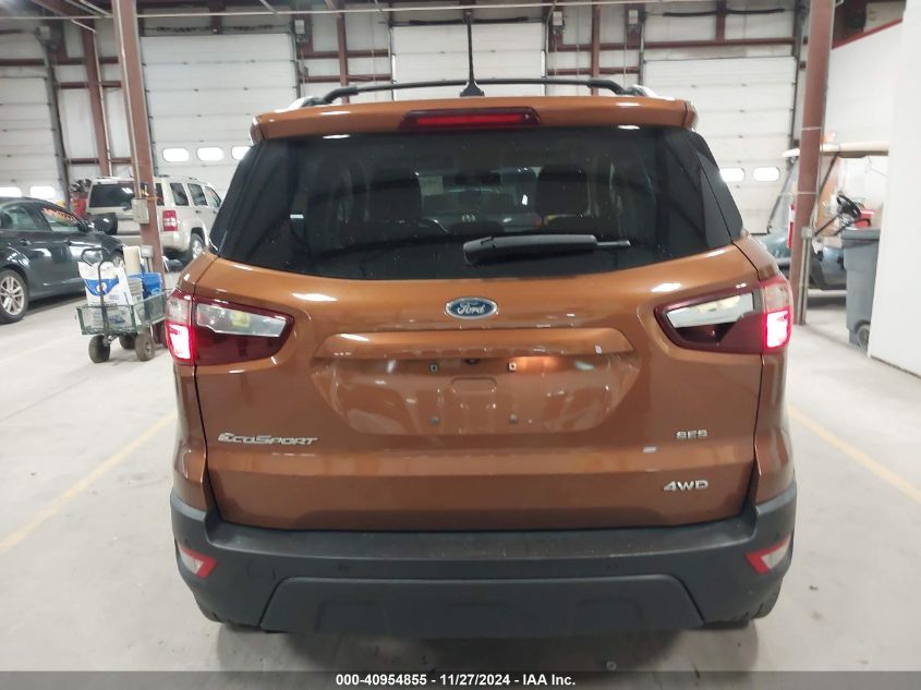 2018 Ford Ecosport Ses VIN: MAJ6P1CL2JC170304 Lot: 40954855