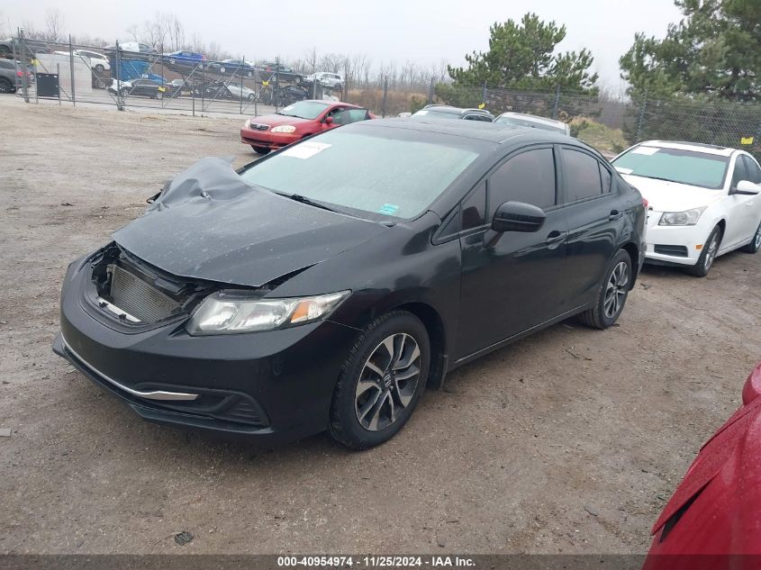 VIN 19XFB2F8XFE006563 2015 Honda Civic, EX no.2