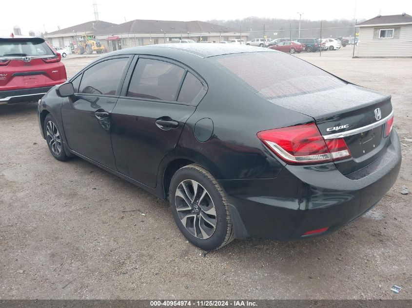 VIN 19XFB2F8XFE006563 2015 Honda Civic, EX no.3