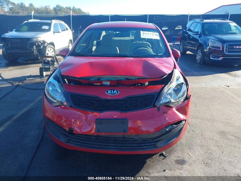 2013 Kia Rio Lx VIN: KNADM4A37D6220225 Lot: 40955184