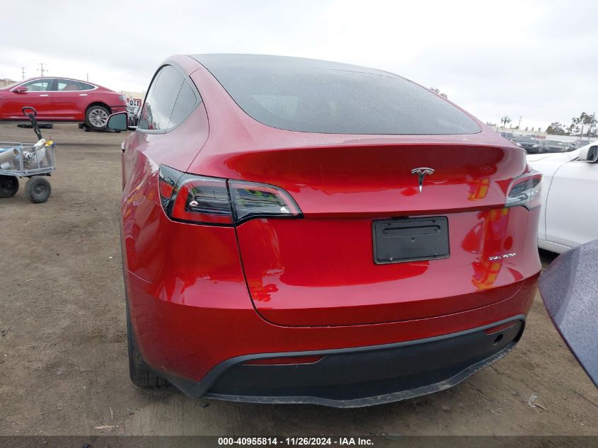 2024 Tesla Model Y Long Range Dual Motor All-Wheel Drive VIN: 7SAYGDEEXRF156459 Lot: 40955814