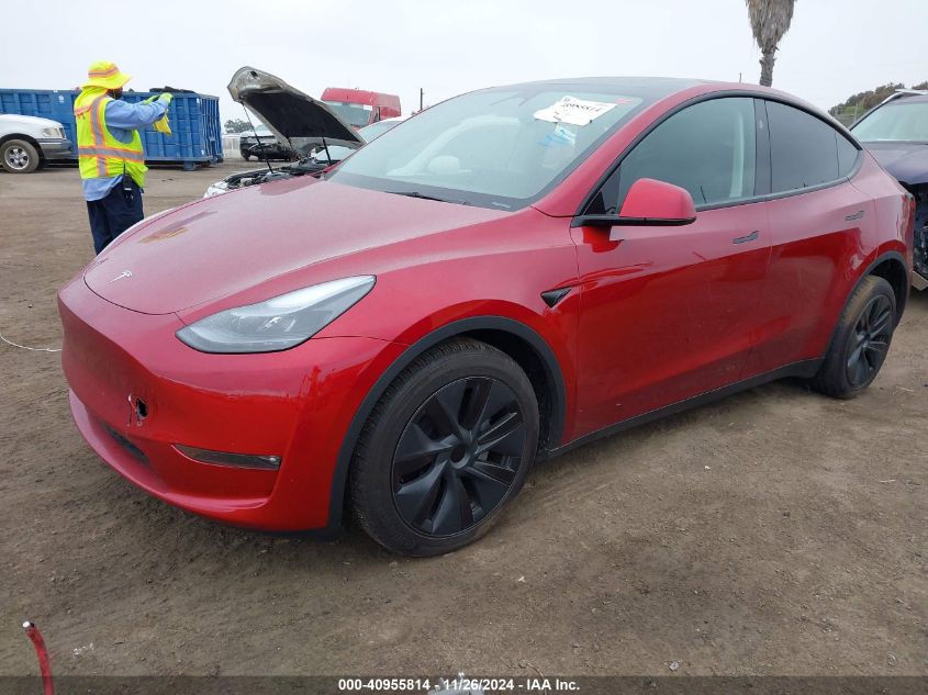 VIN 7SAYGDEEXRF156459 2024 Tesla Model Y, Long Rang... no.2