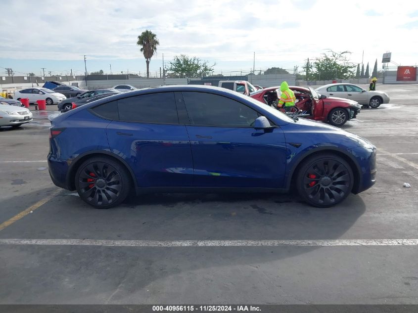 2024 Tesla Model Y Performance Dual Motor All-Wheel Drive VIN: 7SAYGDEF5RF047741 Lot: 40956115