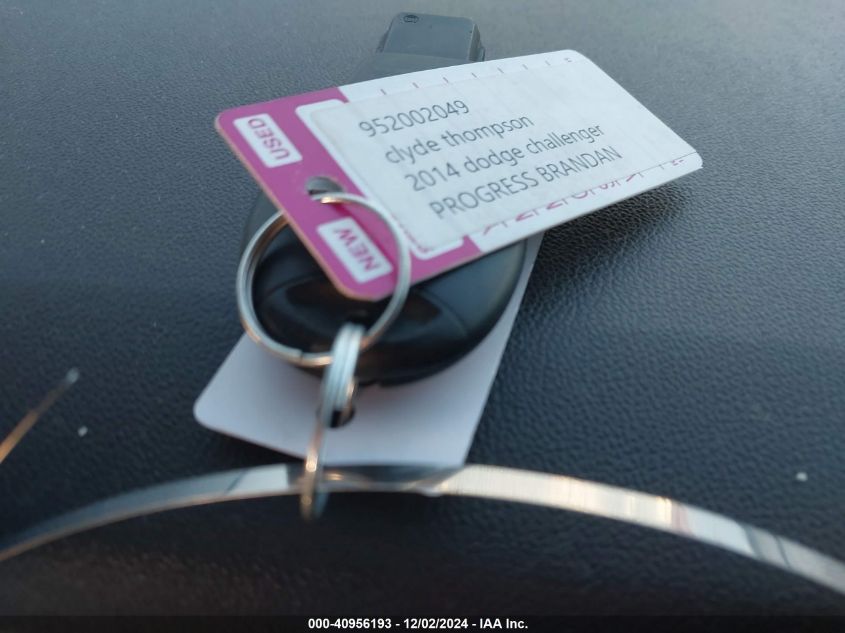 2014 DODGE CHALLENGER VIN: 2C3CDYAG1EH274388