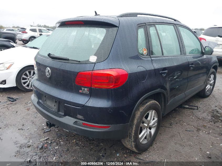 VIN WVGBV7AX8GW575450 2016 Volkswagen Tiguan, S no.4