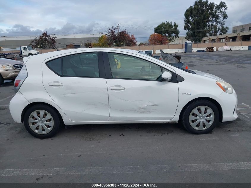 2013 Toyota Prius C One VIN: JTDKDTB38D1037593 Lot: 40956383