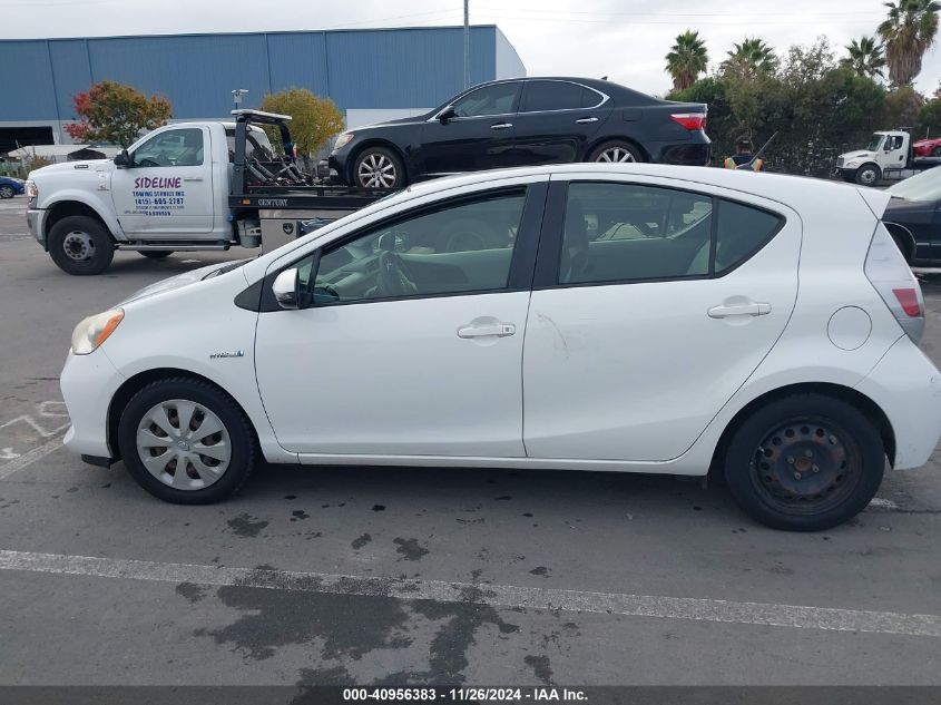 2013 Toyota Prius C One VIN: JTDKDTB38D1037593 Lot: 40956383