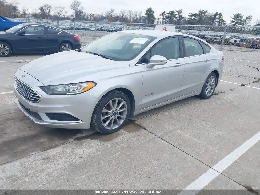 VIN 3FA6P0LU7HR296978 2017 Ford Fusion, Hybrid SE no.2