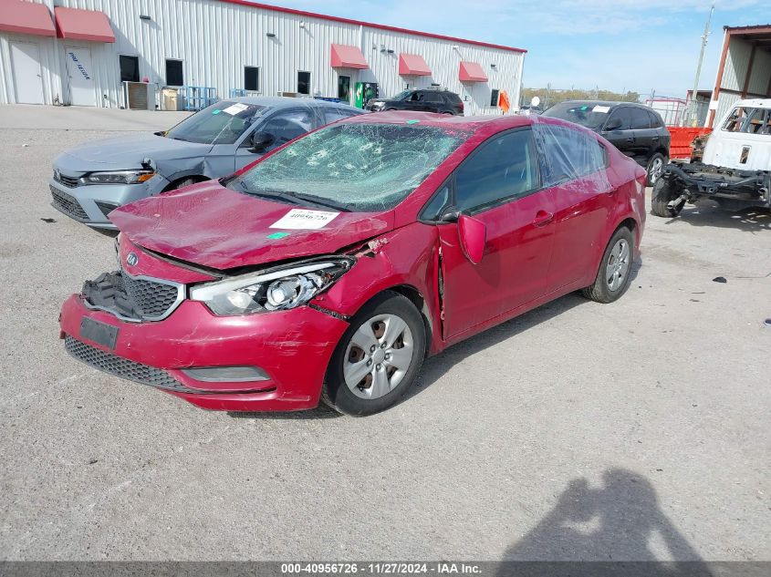 VIN KNAFX4A61F5411691 2015 KIA Forte, LX no.2