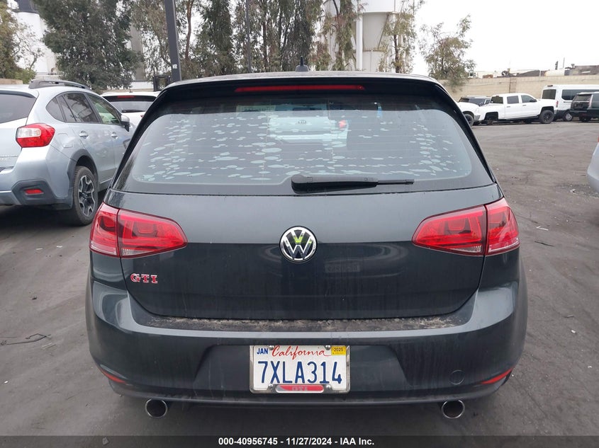 2017 VOLKSWAGEN GOLF GTI AUTOBAHN 4-DOOR/S 4-DOOR/SE 4-DOOR/SPORT 4-DOOR - 3VW547AU6HM028654